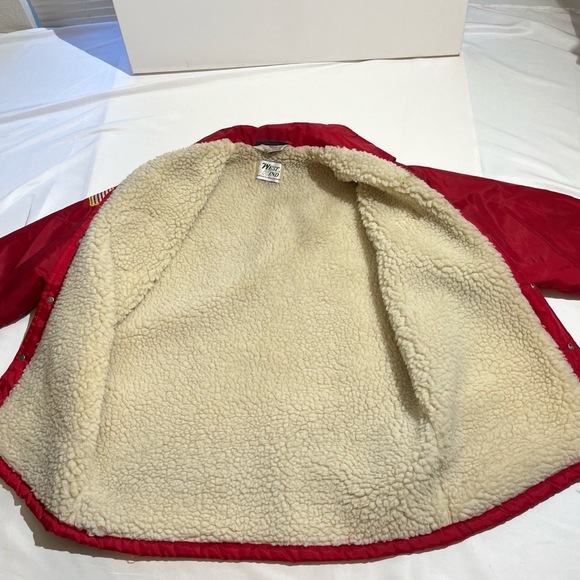 Vintage 60s Fishing Jacket Mens Large Niagara River Patch Sherpa Lined USA Coat - Picture 5 of 11